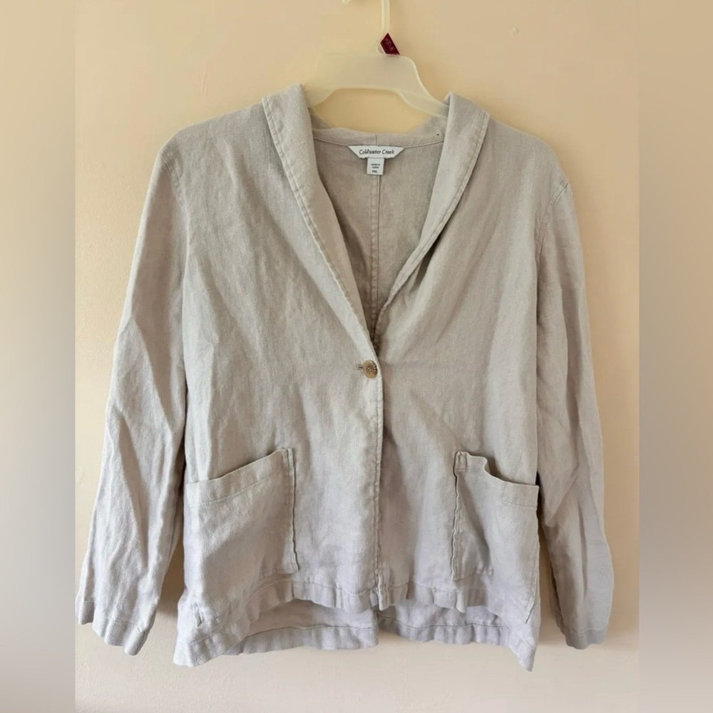 Coldwater Creek Linen Cardigan